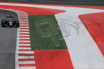 World © Octane Photographic Ltd. McLaren Honda MP4/30 – Fernando Alonso. Saturday 20th June 2015, F1 Austrian GP Qualifying, Red Bull Ring, Spielberg, Austria. Digital Ref: 1312LB1D8274