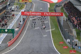 World © Octane Photographic Ltd. Mercedes AMG Petronas F1 W06 Hybrid – Lewis Hamilton and Nico Rosberg. Sunday 21st June 2015, F1 Austrian GP Race, Red Bull Ring, Spielberg, Austria. Digital Ref: 1319LB1D9355
