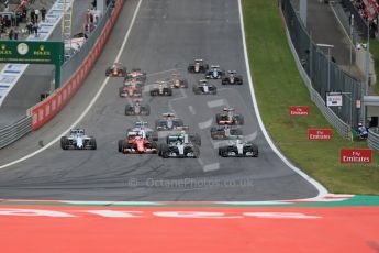 World © Octane Photographic Ltd. Mercedes AMG Petronas F1 W06 Hybrid – Lewis Hamilton. Sunday 21st June 2015, F1 Austrian GP Race, Red Bull Ring, Spielberg, Austria. Digital Ref: 1319LB1D9383