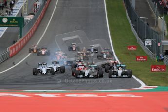 World © Octane Photographic Ltd. Mercedes AMG Petronas F1 W06 Hybrid – Nico Rosberg. Sunday 21st June 2015, F1 Race, Red Bull Ring, Spielberg, Austria. Digital Ref: 1319LB1D9393