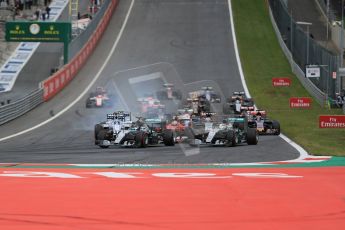 World © Octane Photographic Ltd. Mercedes AMG Petronas F1 W06 Hybrid – Nico Rosberg. Sunday 21st June 2015, F1 Race, Red Bull Ring, Spielberg, Austria. Digital Ref: 1319LB1D9396