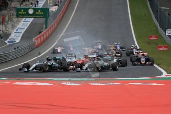 World © Octane Photographic Ltd. Mercedes AMG Petronas F1 W06 Hybrid – Lewis Hamilton. Sunday 21st June 2015, F1 Austrian GP Race, Red Bull Ring, Spielberg, Austria. Digital Ref: 1319LB1D9399