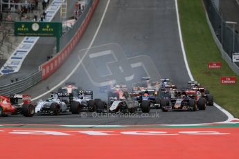 World © Octane Photographic Ltd. Sahara Force India VJM08 – Nico Hulkenberg. Sunday 21st June 2015, F1 Austrian GP Race, Red Bull Ring, Spielberg, Austria. Digital Ref: 1319LB1D9405