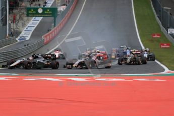 World © Octane Photographic Ltd. Scuderia Toro Rosso STR10 – Max Verstappen. Sunday 21st June 2015, F1 Austrian GP Race, Red Bull Ring, Spielberg, Austria. Digital Ref: 1319LB1D9408