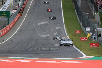 World © Octane Photographic Ltd. Mercedes AMG Petronas F1 W06 Hybrid – Nico Rosberg behind safety car. Sunday 21st June 2015, F1 Race, Red Bull Ring, Spielberg, Austria. Digital Ref: World © Octane Photographic Ltd. Mercedes AMG Petronas F1 W06 Hybrid – Nico Rosberg. Sunday 21st June 2015, F1 Race, Red Bull Ring, Spielberg, Austria. Digital Ref: 1319LB1D9483