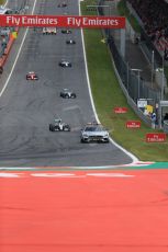 World © Octane Photographic Ltd. Mercedes AMG Petronas F1 W06 Hybrid – Nico Rosberg behind safety car. Sunday 21st June 2015, F1 Race, Red Bull Ring, Spielberg, Austria. Digital Ref: 1319LB1D9574