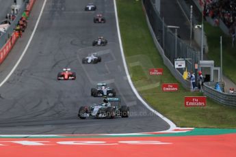 World © Octane Photographic Ltd. Mercedes AMG Petronas F1 W06 Hybrid – Nico Rosberg. Sunday 21st June 2015, F1 Race, Red Bull Ring, Spielberg, Austria. Digital Ref: 1319LB1D9669