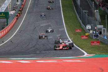 World © Octane Photographic Ltd. Scuderia Ferrari SF15-T– Sebastian Vettel. Sunday 21st June 2015, F1 Austrian GP Race, Red Bull Ring, Spielberg, Austria. Digital Ref: 1319LB1D9679