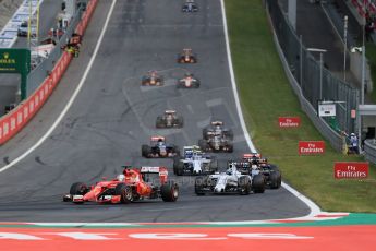 World © Octane Photographic Ltd. Scuderia Ferrari SF15-T– Sebastian Vettel. Sunday 21st June 2015, F1 Austrian GP Race, Red Bull Ring, Spielberg, Austria. Digital Ref: 1319LB1D9715