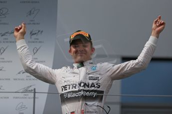 World © Octane Photographic Ltd. Mercedes AMG Petronas F1 W06 Hybrid – Nico Rosberg. Sunday 21st June 2015, F1 Race Podium, Red Bull Ring, Spielberg, Austria. Digital Ref: 1320LB1D0007