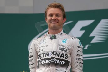 World © Octane Photographic Ltd. Mercedes AMG Petronas F1 W06 Hybrid – Nico Rosberg. Sunday 21st June 2015, F1 Race Podium, Red Bull Ring, Spielberg, Austria. Digital Ref: 1320LB1D0068