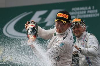 World © Octane Photographic Ltd. Mercedes AMG Petronas F1 W06 Hybrid – Nico Rosberg. Sunday 21st June 2015, F1 Race Podium, Red Bull Ring, Spielberg, Austria. Digital Ref: 1320LB1D0181