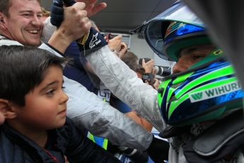 World © Octane Photographic Ltd. Williams Martini Racing FW37 – Felipe Massa. Sunday 21st June 2015, F1 Austrian GP Race Podium, Red Bull Ring, Spielberg, Austria. Digital Ref: 1320LW1L4166