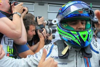 World © Octane Photographic Ltd. Williams Martini Racing FW37 – Felipe Massa. Sunday 21st June 2015, F1 Austrian GP Race Podium, Red Bull Ring, Spielberg, Austria. Digital Ref: 1320LW1L4172