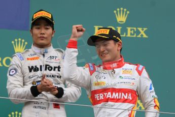 World © Octane Photographic Ltd. Sunday 21st June 2015. Campos Racing – Rio Haryanto (1st) and ART Grand Prix – Nobuharu Matsushita (3rd). GP2 Race 2 – Red Bull Ring, Spielberg, Austria. Digital Ref. : 1317CB7D7226