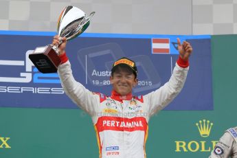 World © Octane Photographic Ltd. Sunday 21st June 2015. Campos Racing – Rio Haryanto. GP2 Race 2 – Red Bull Ring, Spielberg, Austria. Digital Ref. : 1317CB7D7298