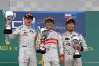 World © Octane Photographic Ltd. Sunday 21st June 2015. Campos Racing – Rio Haryanto, ART Grand Prix – Stoffel Vandoorne (2nd) and Nobuharu Matsushita (3rd). GP2 Race 2 – Red Bull Ring, Spielberg, Austria. Digital Ref. : 1317CB7D7360