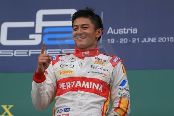 World © Octane Photographic Ltd. Sunday 21st June 2015. Campos Racing – Rio Haryanto. GP2 Race 2 – Red Bull Ring, Spielberg, Austria. Digital Ref. : 1317LB1D9172