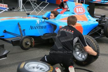 World © Octane Photographic Ltd. Friday 19th June 2015. Jenzer Motorsport – Ralph Boschung. GP3 Practice tyre change – Red Bull Ring, Spielberg, Austria. Digital Ref. : 1309CB5D4733