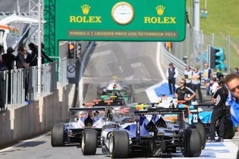 World © Octane Photographic Ltd. Sunday 21st June 2015. The car getting ready to head to the grid. GP3 Race 2 – Red Bull Ring, Spielberg, Austria. Digital Ref. : 1316CB7D6822