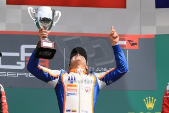 World © Octane Photographic Ltd. Sunday 21st June 2015. Trident – Oscar Tunjo. GP3 Race 2 – Red Bull Ring, Spielberg, Austria. Digital Ref. : 1316CB7D6959