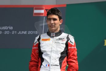 World © Octane Photographic Ltd. Sunday 21st June 2015. ART Grand Prix – Esteban Ocon (3rd - later disqualified). GP3 Race 2 – Red Bull Ring, Spielberg, Austria. Digital Ref. : 1316LB1D8948