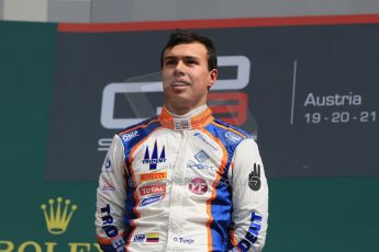 World © Octane Photographic Ltd. Sunday 21st June 2015. Trident – Oscar Tunjo. GP3 Race 2 – Red Bull Ring, Spielberg, Austria. Digital Ref. : 1316LB1D8960