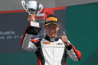 World © Octane Photographic Ltd. Sunday 21st June 2015. ART Grand Prix – Esteban Ocon (3rd - later disqualified). GP3 Race 2 – Red Bull Ring, Spielberg, Austria. Digital Ref. : 1316LB1D8996