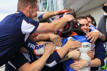 World © Octane Photographic Ltd. Sunday 21st June 2015. Trident – Oscar Tunjo. GP3 Race 2 – Red Bull Ring, Spielberg, Austria. Digital Ref. : 1316LW1L3826