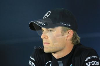 World © Octane Photographic Ltd. Mercedes AMG Petronas F1 W06 Hybrid – Nico Rosberg. Thursday 18th June 2015, F1 Thursday Drivers’ Press Conference, Red Bull Ring, Spielberg, Austria. Digital Ref: 1303LB1D4699