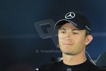 World © Octane Photographic Ltd. Mercedes AMG Petronas F1 W06 Hybrid – Nico Rosberg. Thursday 18th June 2015, F1 Thursday Drivers’ Press Conference, Red Bull Ring, Spielberg, Austria. Digital Ref: 1303LB1D4808