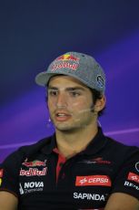 World © Octane Photographic Ltd. Scuderia Toro Rosso STR10 – Carlos Sainz Jnr. Thursday 18th June 2015, F1 Austrian GP Thursday Drivers’ Press Conference, Red Bull Ring, Spielberg, Austria. Digital Ref: 1303LB1D4829