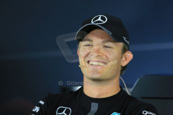 World © Octane Photographic Ltd. Mercedes AMG Petronas F1 W06 Hybrid – Nico Rosberg. Thursday 18th June 2015, F1 Thursday Drivers’ Press Conference, Red Bull Ring, Spielberg, Austria. Digital Ref: 1303LB1D4852