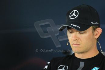 World © Octane Photographic Ltd. Mercedes AMG Petronas F1 W06 Hybrid – Nico Rosberg. Thursday 18th June 2015, F1 Thursday Drivers’ Press Conference, Red Bull Ring, Spielberg, Austria. Digital Ref: 1303LB1D4912