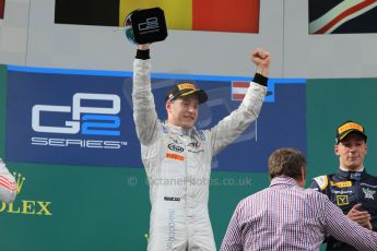 World © Octane Photographic Ltd. Saturday 20th June 2015. ART Grand Prix – Stoffel Vandoorne. GP2 Race 1 - Podium– Red Bull Ring, Spielberg, Austria. Digital Ref. : 1313CB7D6562