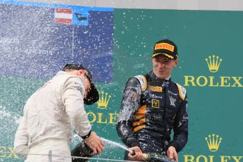World © Octane Photographic Ltd. Saturday 20th June 2015. DAMS – Alex Lynn. GP2 Race 1 - Podium– Red Bull Ring, Spielberg, Austria. Digital Ref. : 1313CB7D6630