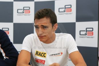 World © Octane Photographic Ltd. Saturday 20th June 2015. Campos Racing – Alex Palou (3rd). GP3 Qualifying Press Conference – Red Bull Ring, Spielberg, Austria. Digital Ref. :