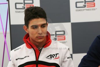 World © Octane Photographic Ltd. Saturday 20th June 2015. ART Grand Prix – Esteban Ocon (2nd). GP3 Qualifying Press Conference – Red Bull Ring, Spielberg, Austria. Digital Ref. :