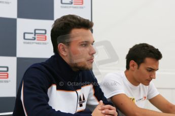 World © Octane Photographic Ltd. Saturday 20th June 2015. Trident – Luca Ghiotto (Pole). GP3 Qualifying Press Conference – Red Bull Ring, Spielberg, Austria. Digital Ref. :