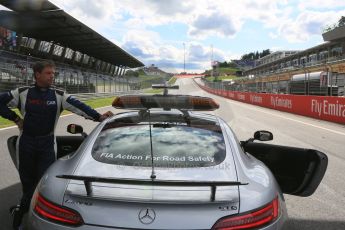 World © Octane Photographic Ltd. Saturday 20th June 2015. Mercedes AMG GTS Safety car. GP3 Race 1 grid – Red Bull Ring, Spielberg, Austria. Digital Ref. : 1314CB5D5258