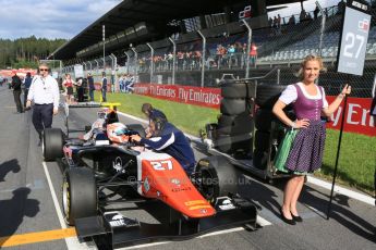 World © Octane Photographic Ltd. Saturday 20th June 2015. Trident – Luca Ghiotto. GP3 Race 1 grid – Red Bull Ring, Spielberg, Austria. Digital Ref. : 1314CB5D5272