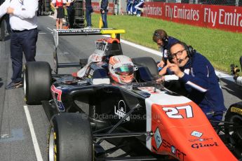 World © Octane Photographic Ltd. Saturday 20th June 2015. Trident – Luca Ghiotto. GP3 Race 1 grid – Red Bull Ring, Spielberg, Austria. Digital Ref. : 1314CB5D5275
