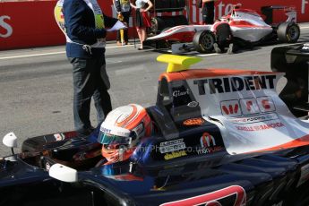 World © Octane Photographic Ltd. Saturday 20th June 2015. Trident – Luca Ghiotto and ART Grand Prix – Esteban Ocon. GP3 Race 1 grid – Red Bull Ring, Spielberg, Austria. Digital Ref. : 1314CB5D5278