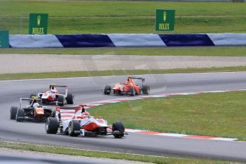 World © Octane Photographic Ltd. Saturday 20th June 2015. ART Grand Prix – Esteban Ocon, Trident – Luca Ghiotto, ART Grand Prix – Marvin Kirchhofer and Arden International – Emil Bernstorff. GP3 Race 1 – Red Bull Ring, Spielberg, Austria. Digital Ref. : 1314CB7D6761