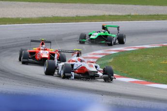 World © Octane Photographic Ltd. Saturday 20th June 2015. ART Grand Prix – Marvin Kirchhofer, Arden International – Emil Bernstorff and Status Grand Prix – Sandy Stuvik. GP3 Race 1 – Red Bull Ring, Spielberg, Austria. Digital Ref. : 1314CB7D6778