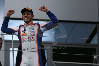 World © Octane Photographic Ltd. Saturday 20th June 2015. Trident – Luca Ghiotto (1st). GP3 Race 1Podium – Red Bull Ring, Spielberg, Austria. Digital Ref. : 1314LB1D8660