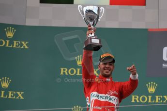 World © Octane Photographic Ltd. Saturday 20th June 2015. Carlin – Antonio Fuoco (3rd). GP3 Race 1 Podium – Red Bull Ring, Spielberg, Austria. Digital Ref. : 1314LB1D8733
