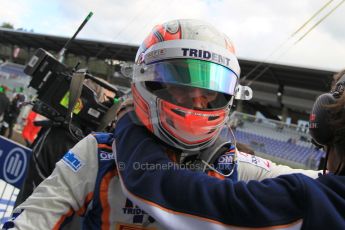 World © Octane Photographic Ltd. Saturday 20th June 2015. Trident – Luca Ghiotto (1st). GP3 Race 1Parc Ferme – Red Bull Ring, Spielberg, Austria. Digital Ref. : 1314LW1L3737