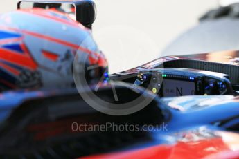 World © Octane Photographic Ltd. McLaren Honda MP4/30 - Jenson Button. Saturday 22nd August 2015, F1 Belgian GP Practice 3, Spa-Francorchamps, Belgium. Digital Ref: 1376LB1D0202