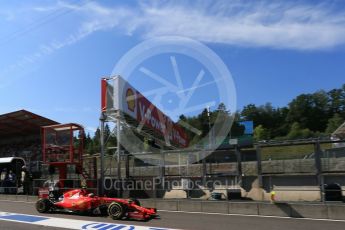 World © Octane Photographic Ltd. Scuderia Ferrari SF15-T – Kimi Raikkonen. Saturday 22nd August 2015, F1 Belgian GP Practice 3, Spa-Francorchamps, Belgium. Digital Ref: 1376LB1D0237